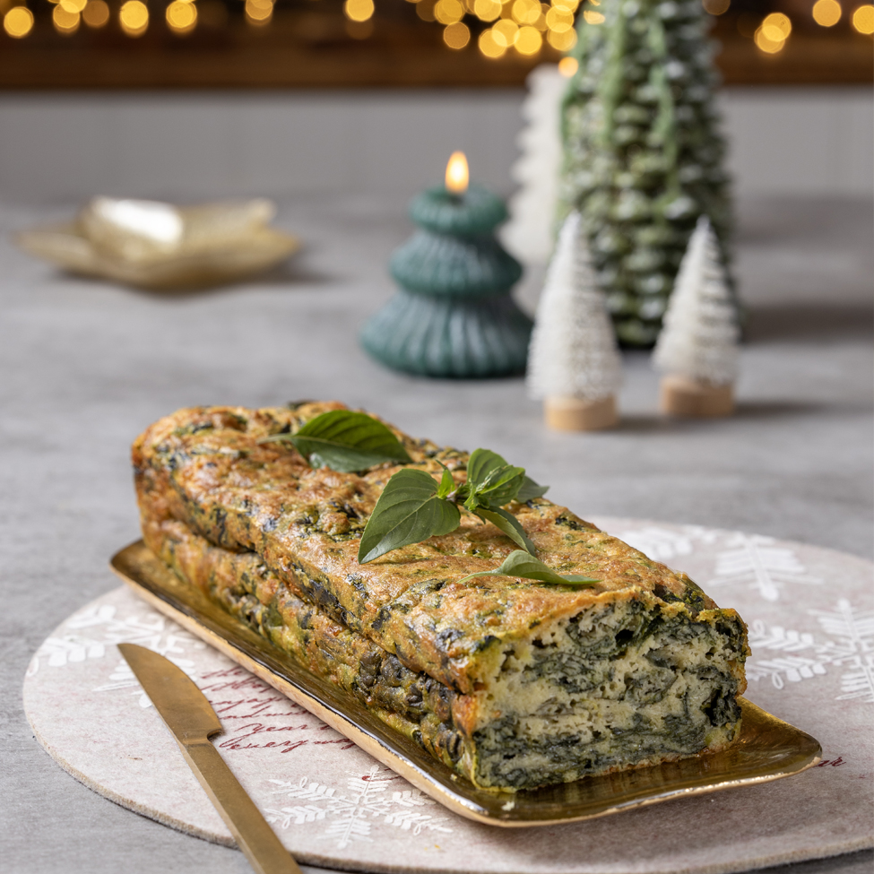 Τερίνα με σπανάκι, γραβιέρα Κρήτης και μετσοβόνε