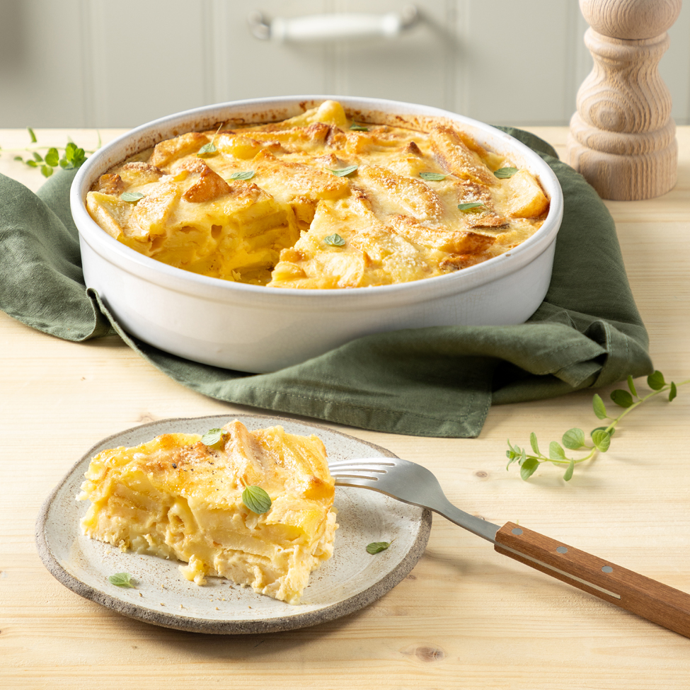 Ομελέτα φούρνου με πατάτες χωριάτικες και ρίγανη